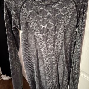 Gray Patterned lululemon Sweater
